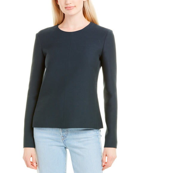 The Row Tops - The Row Leo Wool-Blend Top